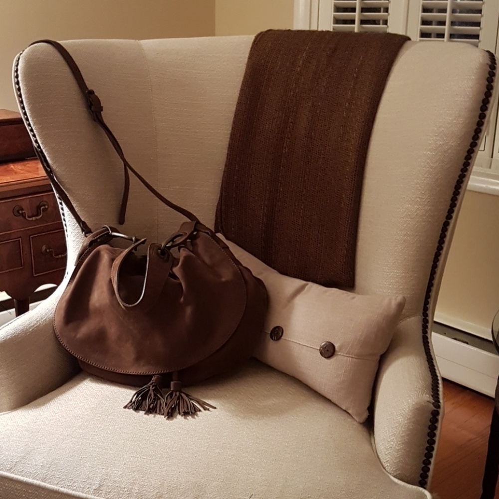 Gerard Darel Suede Shoulder Bag